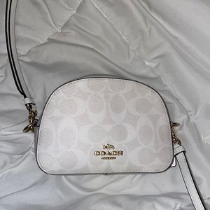White coach bag